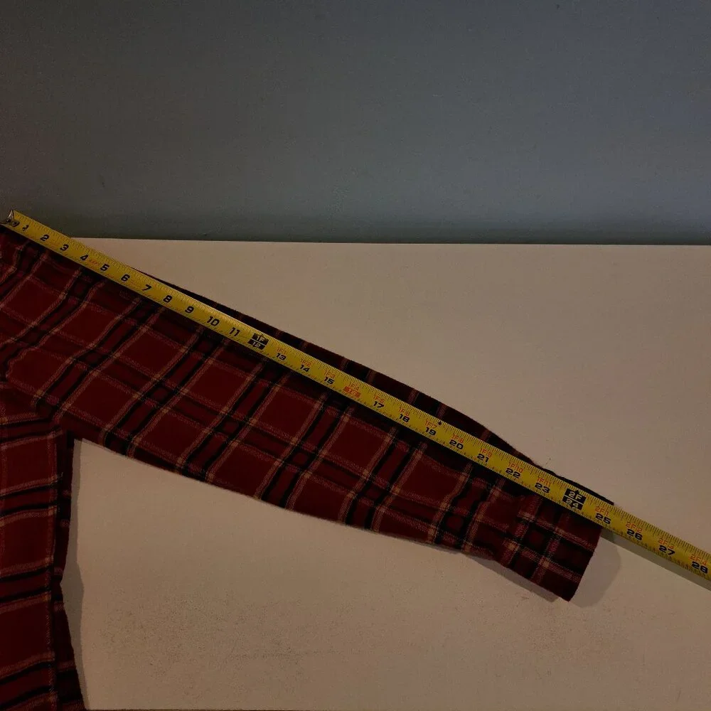 Banana Republic Men's Small Standard Fit Plaid 100% Cotton Flannel Shirt/Jacket